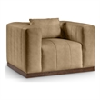 Meridian Furniture Mallina Tan Vegan Leather Chair