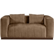Meridian Furniture Mallina Brown Vegan Leather Loveseat