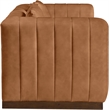Meridian Furniture Mallina Cognac Vegan Leather Loveseat