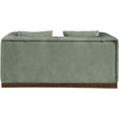 Meridian Furniture Mallina Green Vegan Leather Loveseat