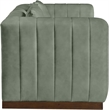 Meridian Furniture Mallina Green Vegan Leather Loveseat