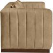 Meridian Furniture Mallina Tan Vegan Leather Loveseat