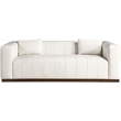 Meridian Furniture Mallina Cream Vegan Leather Sofa