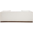 Meridian Furniture Mallina Cream Vegan Leather Sofa