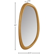 Meridian Furniture Holland Brass Polyresin Mirror