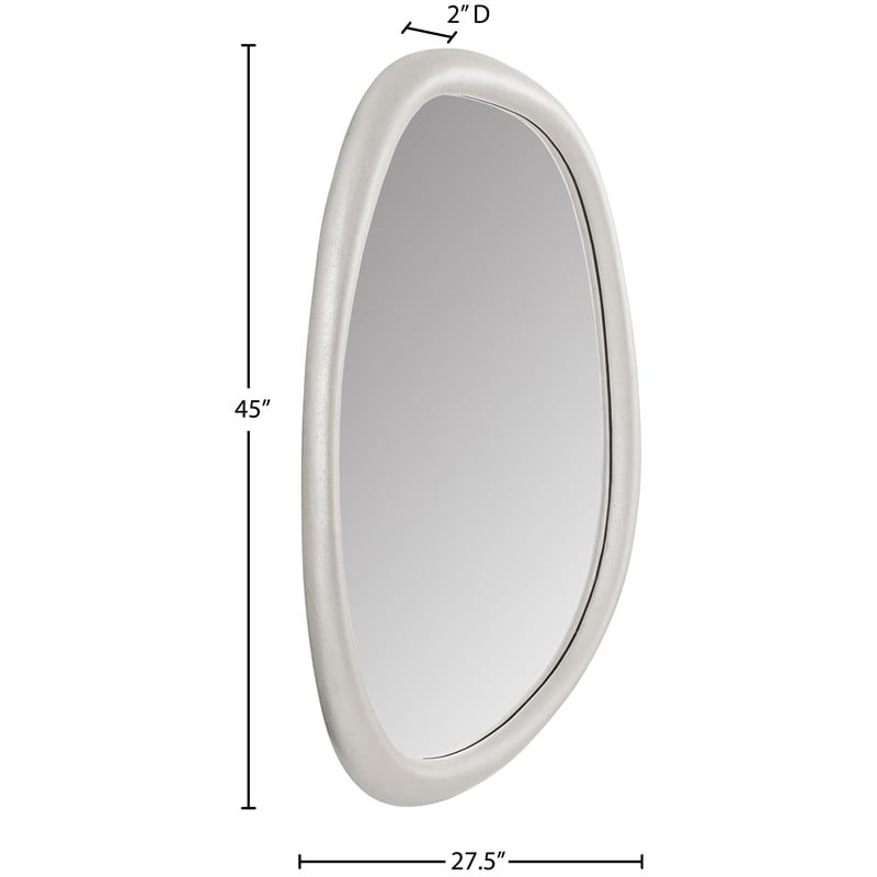 Meridian Furniture Holland White Polyresin Mirror