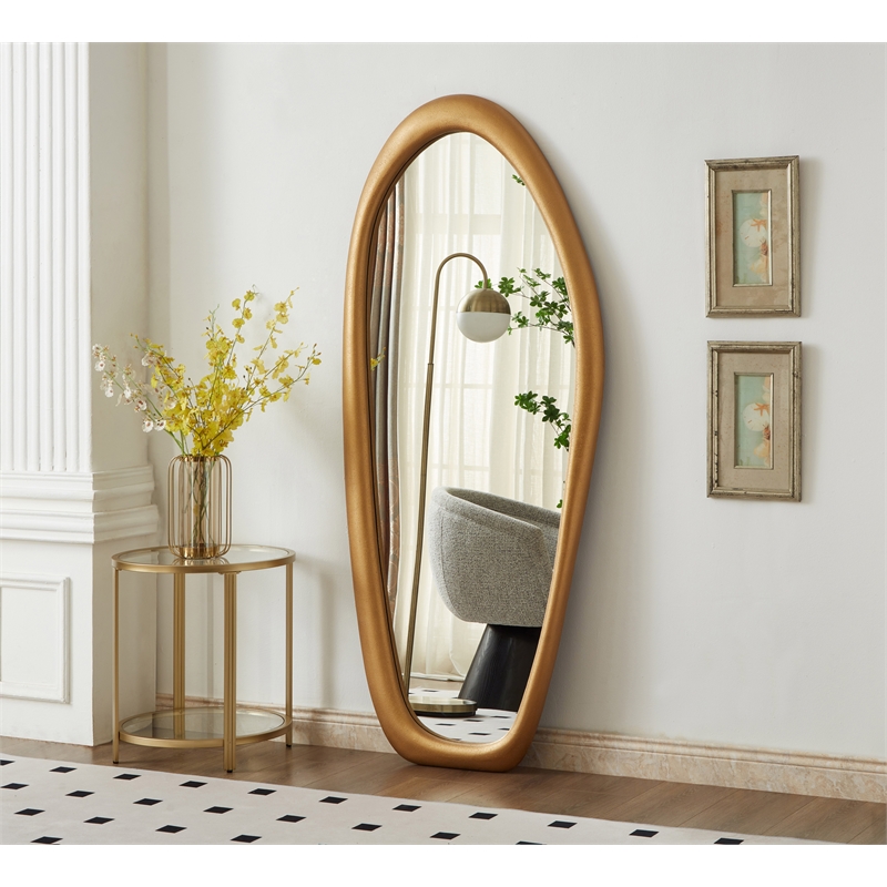 Meridian Furniture Holland Brass Polyresin Mirror