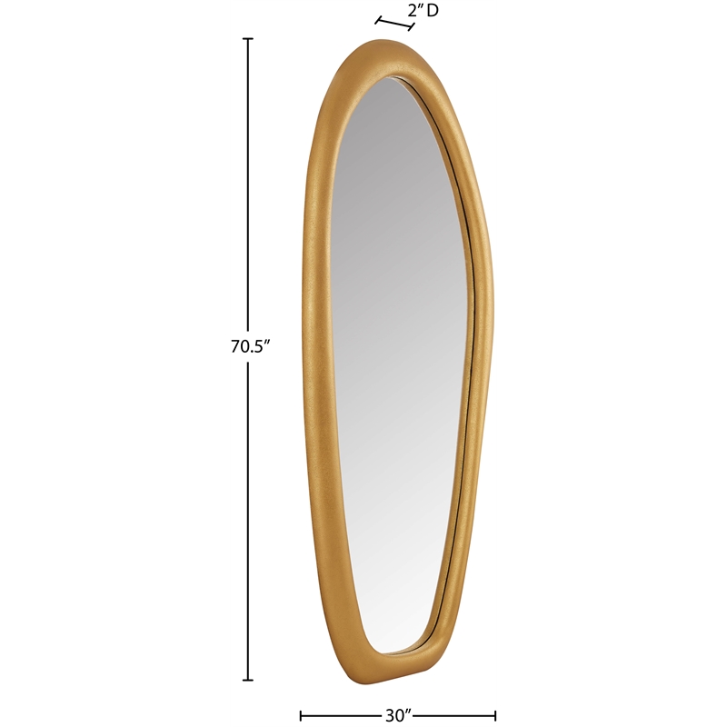 Meridian Furniture Holland Brass Polyresin Mirror
