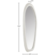 Meridian Furniture Holland White Polyresin Mirror