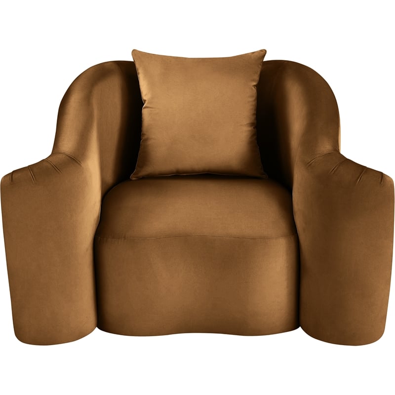 Meridian Furniture Destin Saddle Velvet Accent Chair