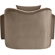 Meridian Furniture Destin Taupe Velvet Accent Chair