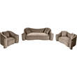 Meridian Furniture Destin Taupe Velvet Accent Chair