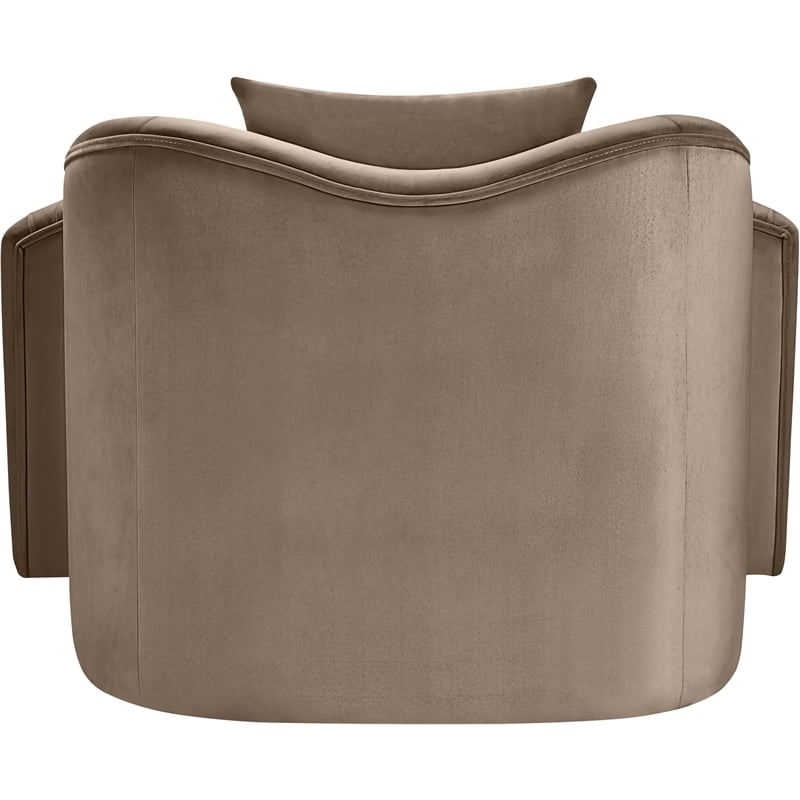 Meridian Furniture Destin Taupe Velvet Accent Chair