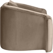 Meridian Furniture Destin Taupe Velvet Accent Chair