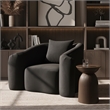 Meridian Furniture Destin Black Velvet Accent Chair