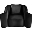 Meridian Furniture Destin Black Velvet Accent Chair