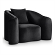 Meridian Furniture Destin Black Velvet Accent Chair
