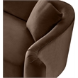 Meridian Furniture Destin Brown Velvet Accent Chair