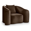 Meridian Furniture Destin Brown Velvet Accent Chair