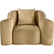 Meridian Furniture Destin Camel Velvet Accent Chair