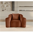 Meridian Furniture Destin Cognac Velvet Accent Chair