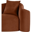Meridian Furniture Destin Cognac Velvet Accent Chair