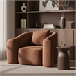 Meridian Furniture Destin Cognac Velvet Accent Chair