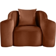 Meridian Furniture Destin Cognac Velvet Accent Chair