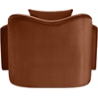 Meridian Furniture Destin Cognac Velvet Accent Chair