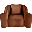 Meridian Furniture Destin Cognac Velvet Accent Chair