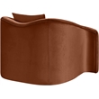 Meridian Furniture Destin Cognac Velvet Accent Chair