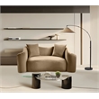 Meridian Furniture Destin Beige Velvet Loveseat