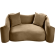 Meridian Furniture Destin Beige Velvet Loveseat