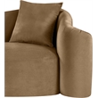 Meridian Furniture Destin Beige Velvet Loveseat