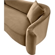 Meridian Furniture Destin Beige Velvet Loveseat