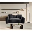 Meridian Furniture Destin Black Velvet Loveseat