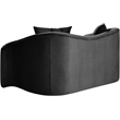 Meridian Furniture Destin Black Velvet Loveseat