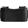 Meridian Furniture Destin Black Velvet Loveseat