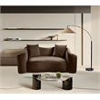 Meridian Furniture Destin Brown Velvet Loveseat