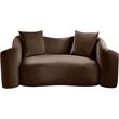Meridian Furniture Destin Brown Velvet Loveseat