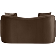 Meridian Furniture Destin Brown Velvet Loveseat