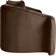 Meridian Furniture Destin Brown Velvet Loveseat