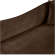 Meridian Furniture Destin Brown Velvet Loveseat