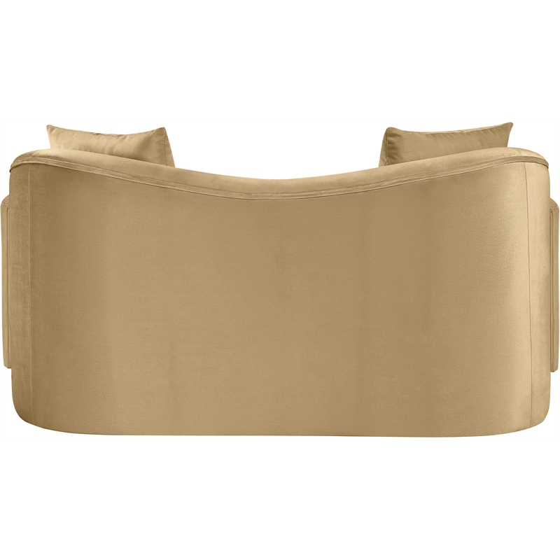Meridian Furniture Destin Camel Velvet Loveseat