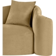 Meridian Furniture Destin Camel Velvet Loveseat