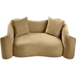 Meridian Furniture Destin Camel Velvet Loveseat