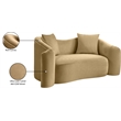 Meridian Furniture Destin Camel Velvet Loveseat