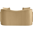 Meridian Furniture Destin Camel Velvet Loveseat