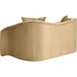 Meridian Furniture Destin Camel Velvet Loveseat