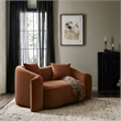 Meridian Furniture Destin Cognac Velvet Loveseat